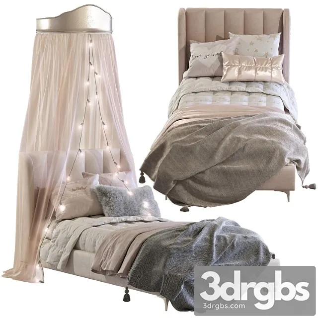 Bed Blush Lizbeth Velvet Single Bed 3 Free Download