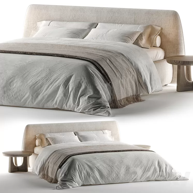 Bed Boca Slimbed 3D Model Free