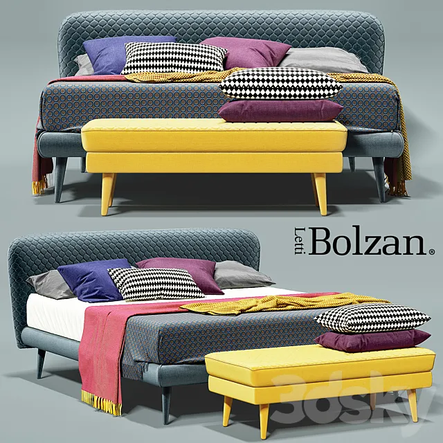 Bed Bolzan Corolle 3DModel