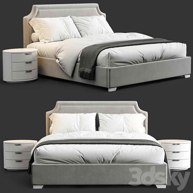 Bed Brantford Platform 4 3D Model Free