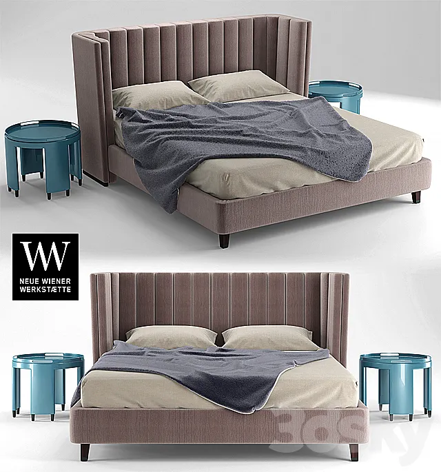 Bed BROOKLYN 3D Model