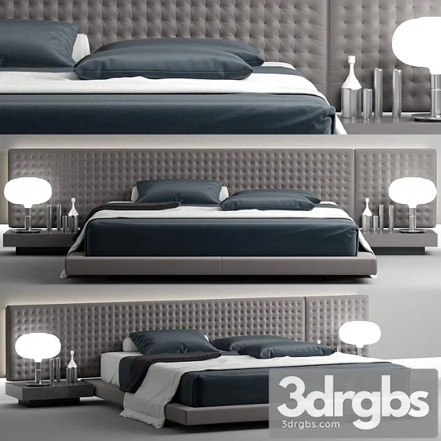 Bed busnelli valencia 2 3D Model Free