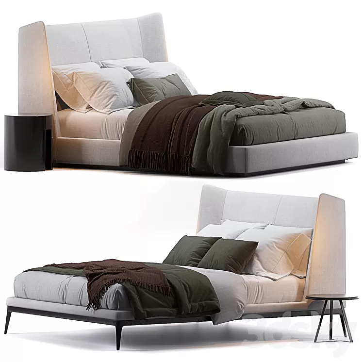 Bed by Flexform 3D Model Free