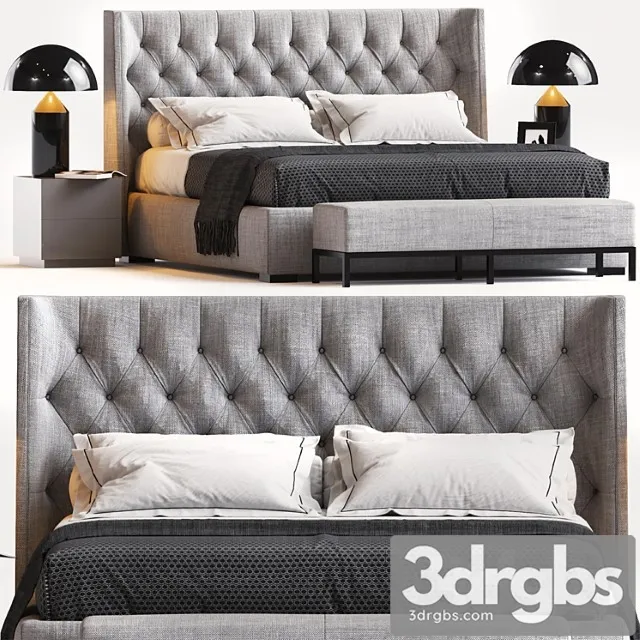 Bed by meridiani 2 2 3D Model Free