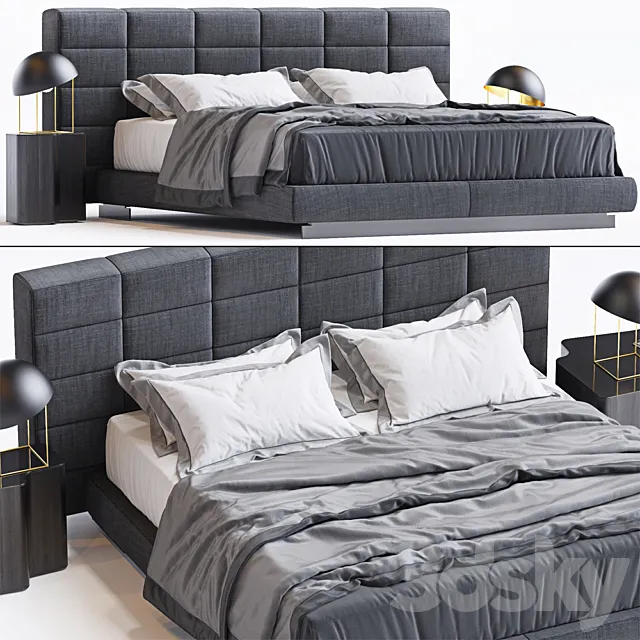 Bed by Minotti 2 3DModel