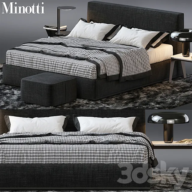 Bed by Minotti 3 3DModel