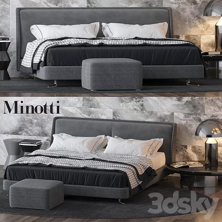 Bed by Minotti 3D Model