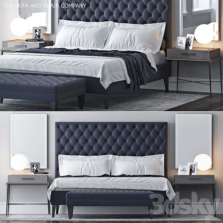 Bed by S & C 3 3D Model