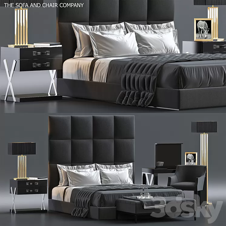 Bed by S&C 7 3D Model