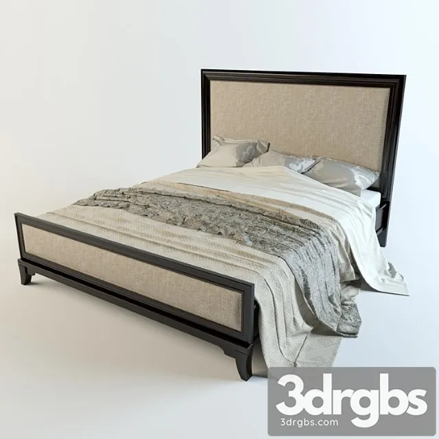 Bed California King Ufolstered Panel After 3D Model Free