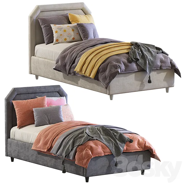 Bed Camille Con Gonna _ Twils 3D Model