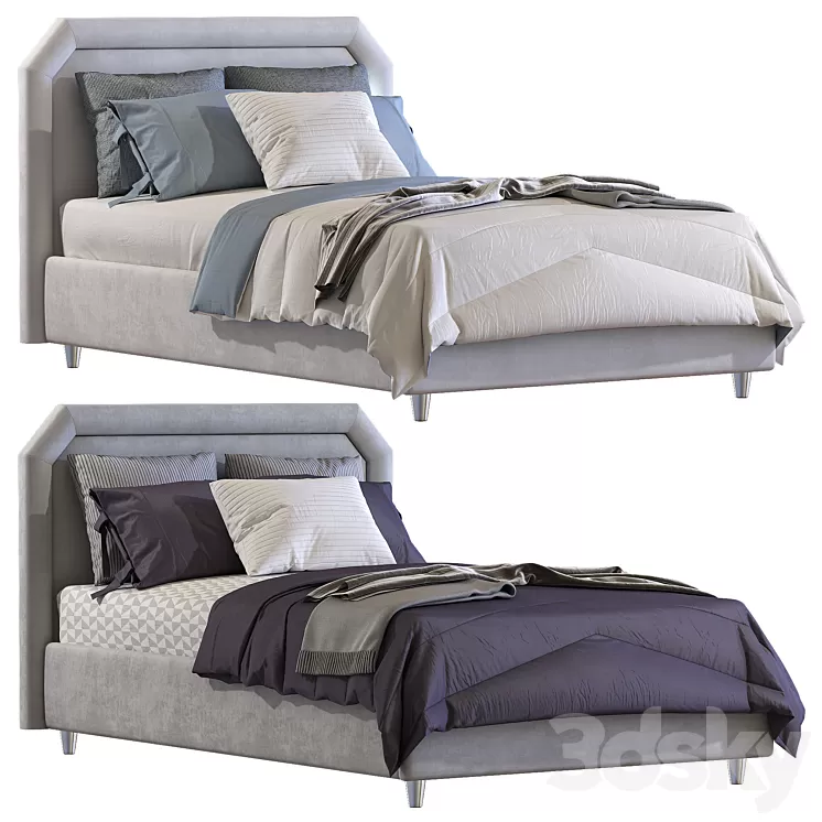 Bed Camille Con Gonna / Twils 2 3D Model