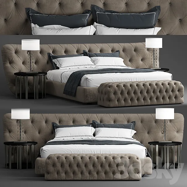 Bed Casamilano ROYALE CAPITONE 3DModel