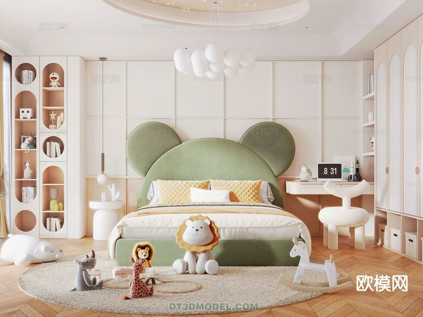 Bed Child - 3D Model For Interior Design - 511