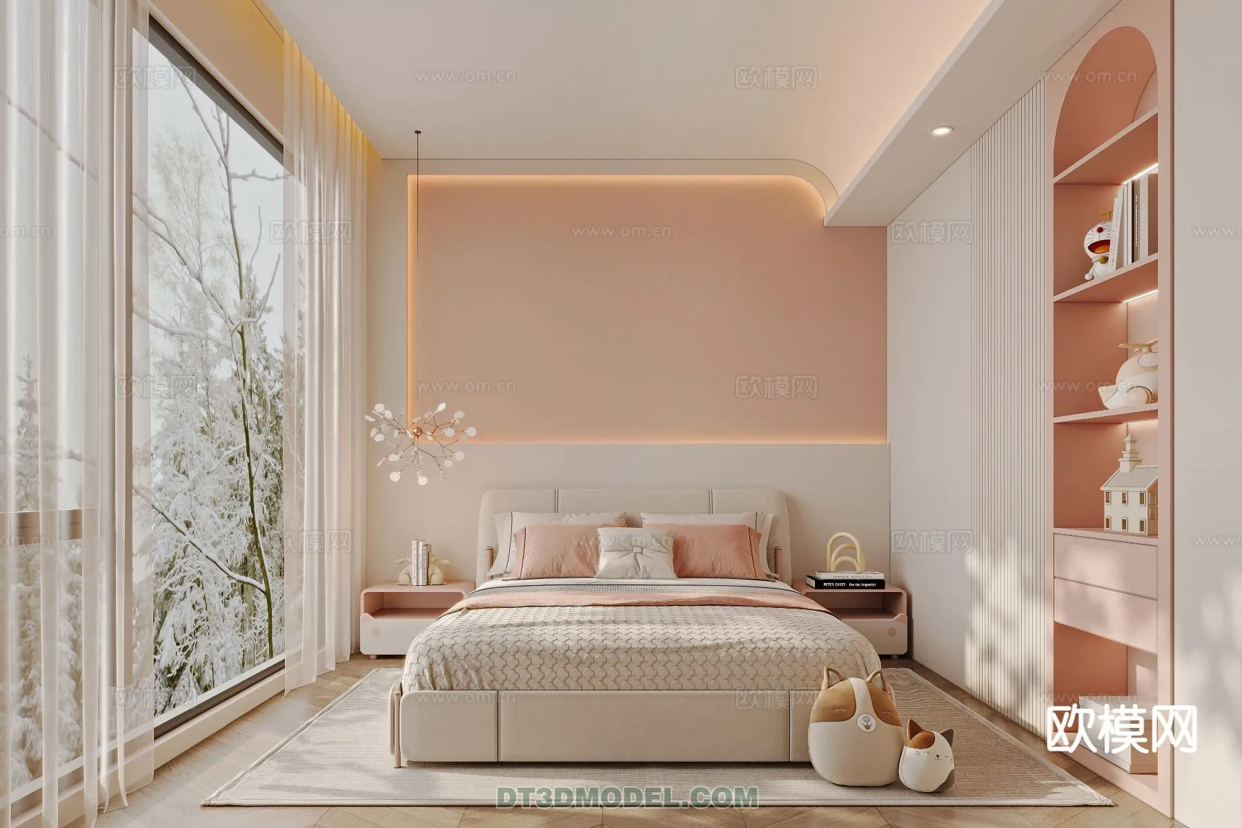 Bed Child - 3D Model For Interior Design - 525