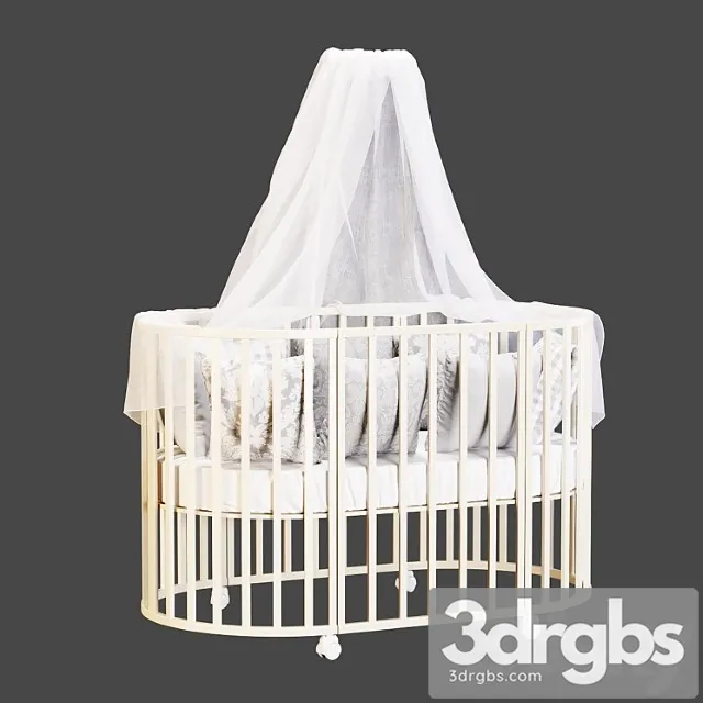 Bed Child Cot 3D Model Free