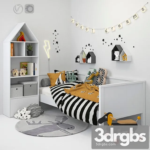 Bed Children 22 3D Model Free