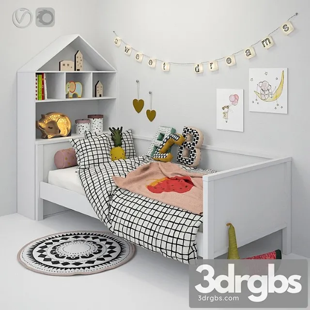 Bed Children 25 3D Model Free