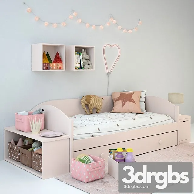 Bed Children 27 3D Model Free