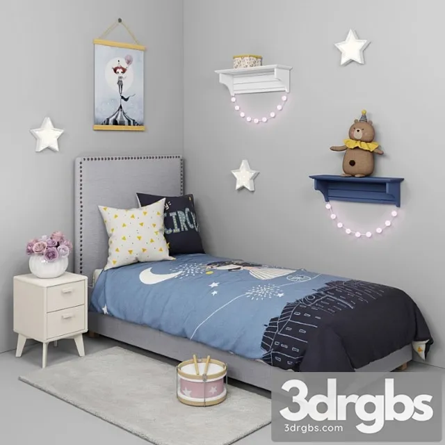 Bed Children 29 3D Model Free