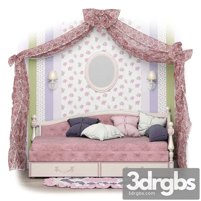 Bed Children 30 3D Model Free