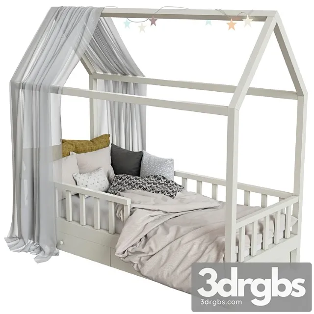 Bed Children 6 3D Model Free