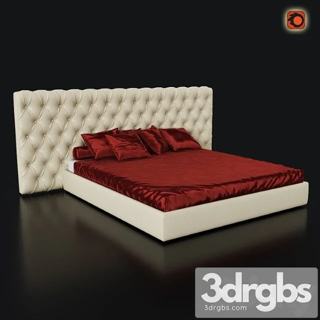 Bed Cinova Gisele 3D Model Free