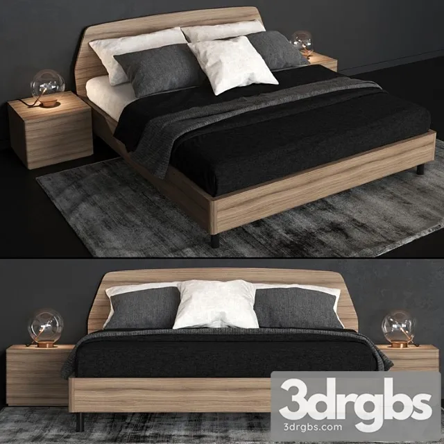 Bed cinquanta3 este king size bed 2 3D Model Free