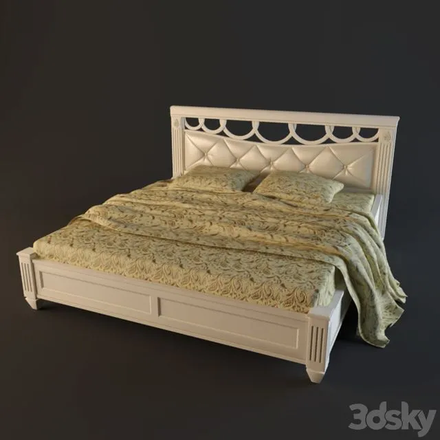 Bed classic Shiko 3D Model