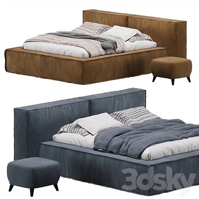 Bed Clifton Velvet Terra by Divan.ru _ Bed Clifton 3D Model