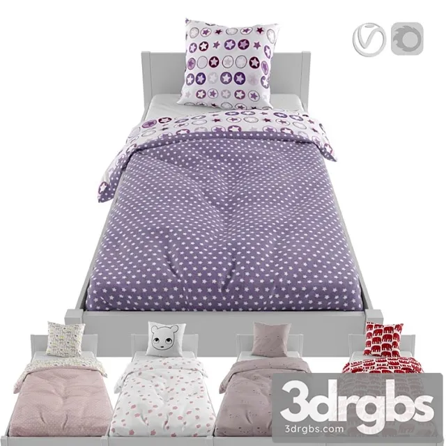 Bed Clothes 02 3D Model Free