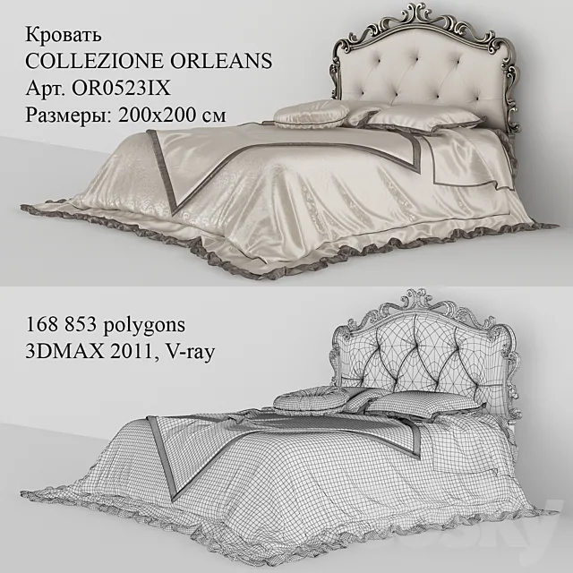 Bed COLLEZIONE ORLEANS OR0523IX 3DModel
