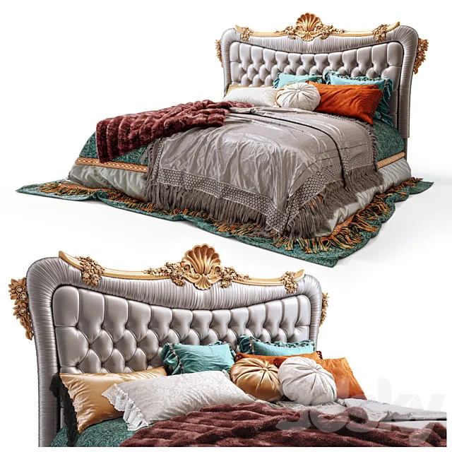 Bed Conchiglia. Provasi Factory. 3D Model