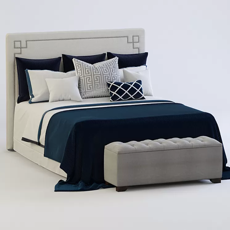 Bed contemporary 3D Model