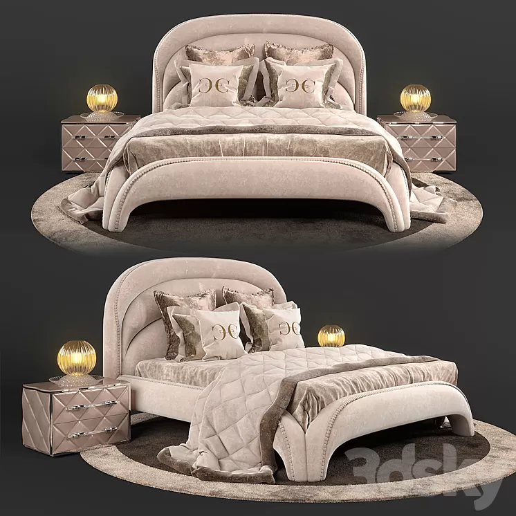 Bed Cornelio Cappellini THALIA.5200 3D Model
