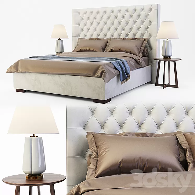 bed Costa Bella Alexia 3D Model