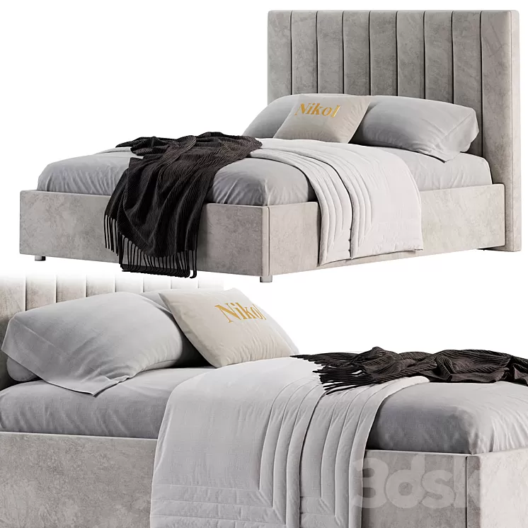 Bed Crown Nicole 3D Model Free