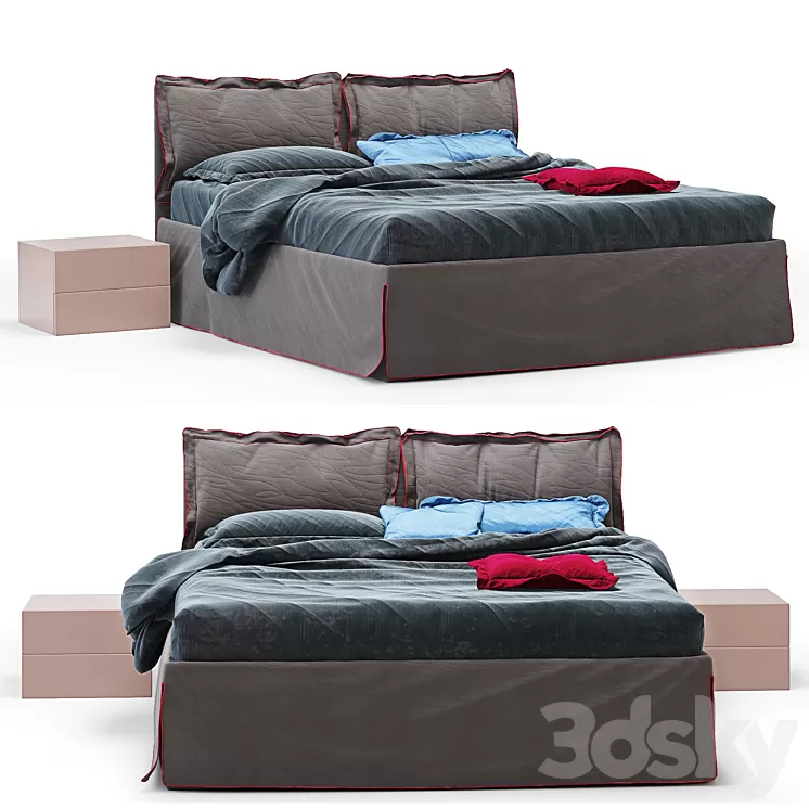 Bed Dall'Agnese Free bed 3D Model