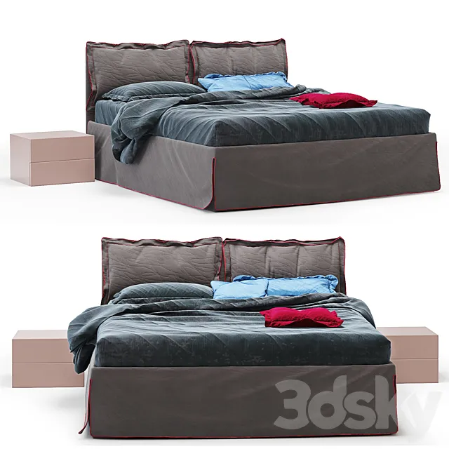 Bed Dall'Agnese Free bed 3DModel