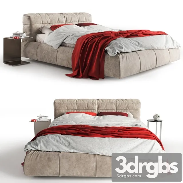 Bed ditre italia dunn 2 3D Model Free