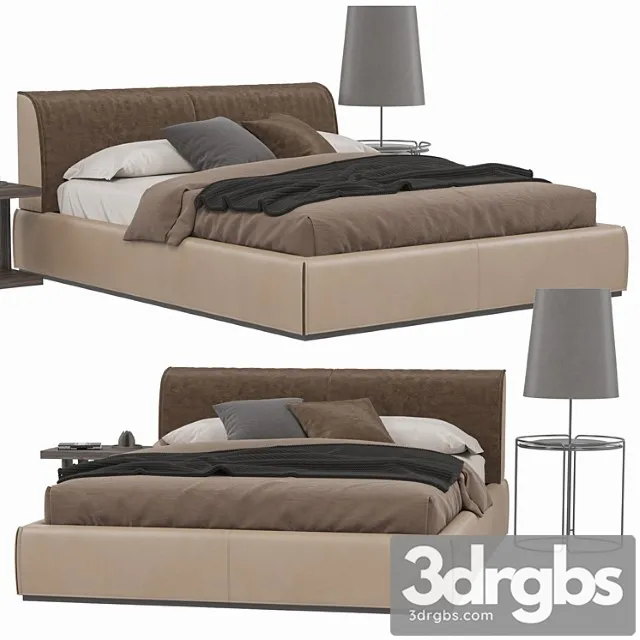 Bed ditre italia monolith 2 3D Model Free