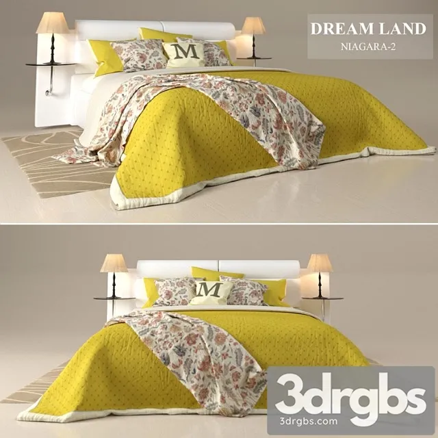 Bed Dreamland Niagara 2 With Author's Bed He Was Him 1 3D Model Free