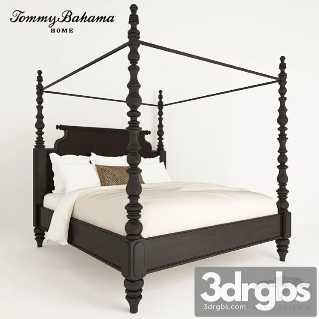 Bed №1 tommy bahama kingstown 2 3D Model Free