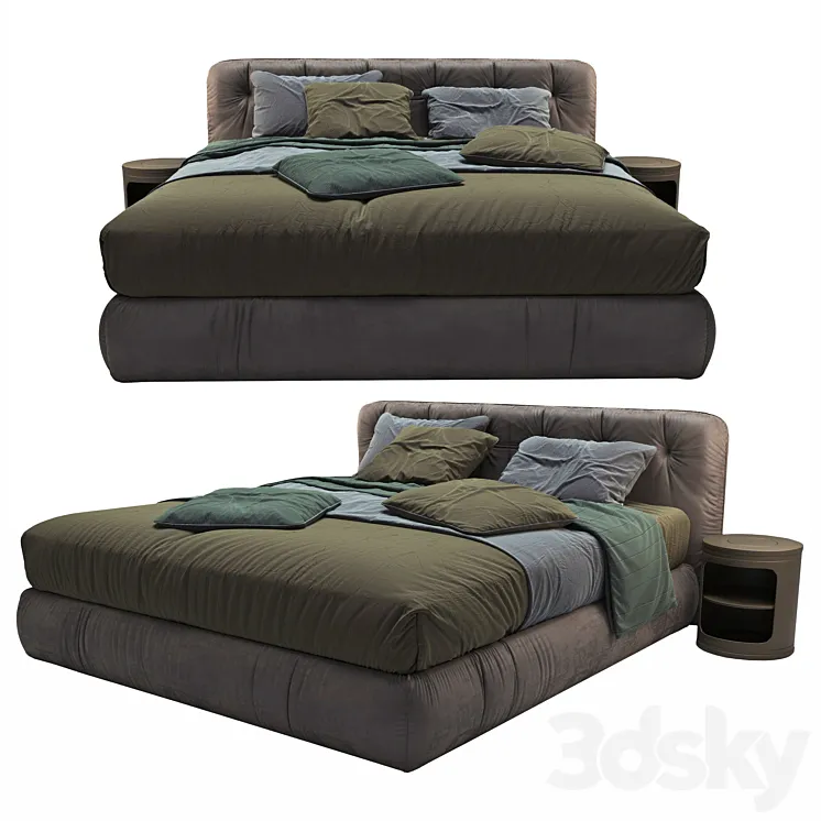 Bed Emmebi VITTORIA 3D Model Free