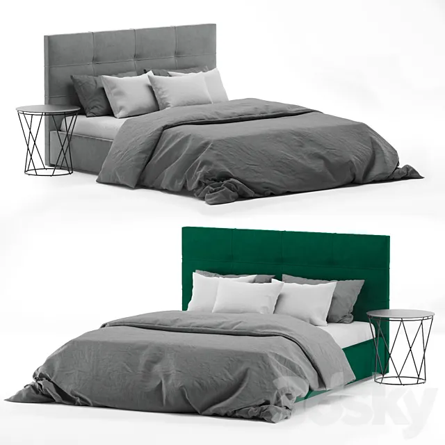 Bed Erica New Askona 3D Model