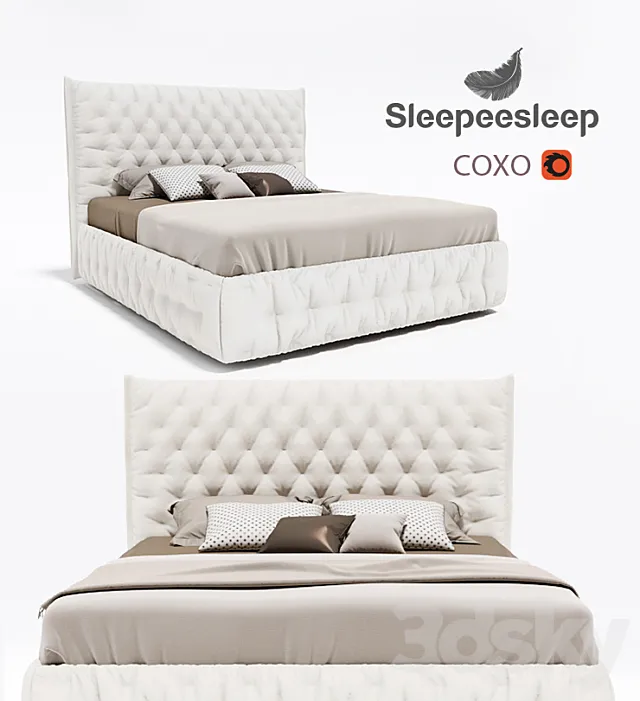 Bed Factory sleepeesleep. Model Soho. 3DModel
