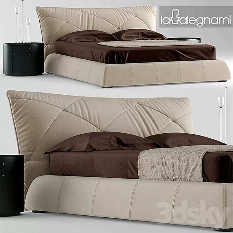 Bed falegnami camere da letto 3D Model