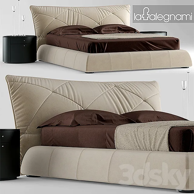 Bed falegnami camere da letto 3D Model