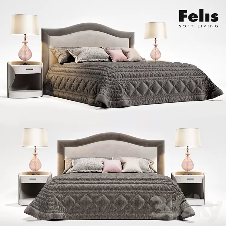 Bed Felis Oscar 3D Model