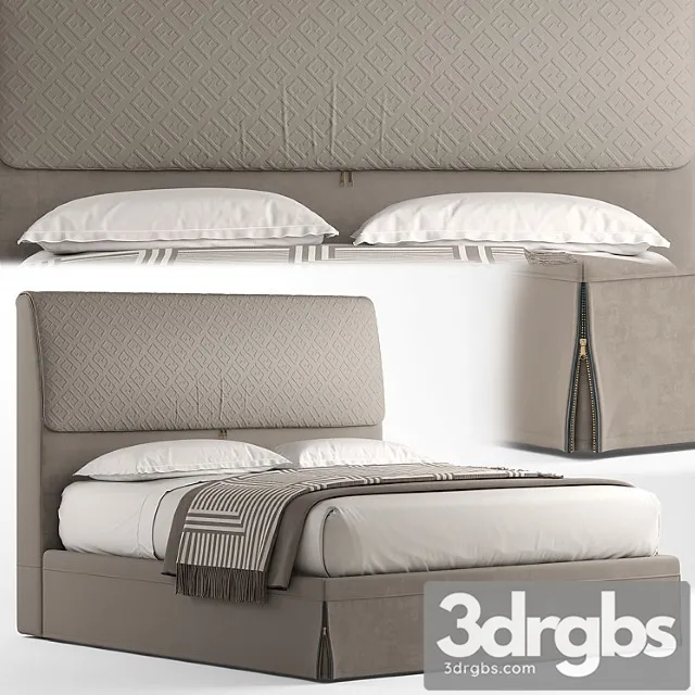 Bed Fendi Dorian 3D Model Free